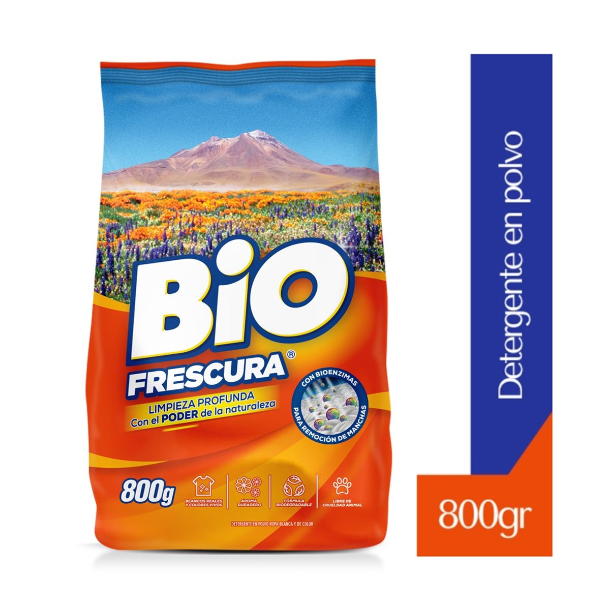 BIOFRESCURA - X5 Detergente Bio Frescura En Polvo Desierto Florido 800g