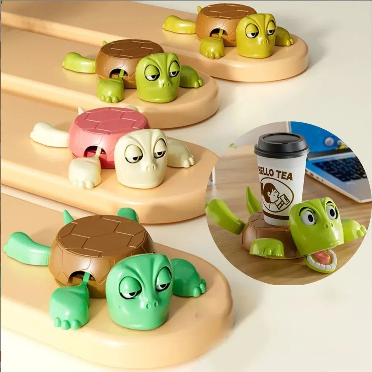 GENERICO - Posa Vaso Tasa Tortuga 3d Novedad Para Regalo