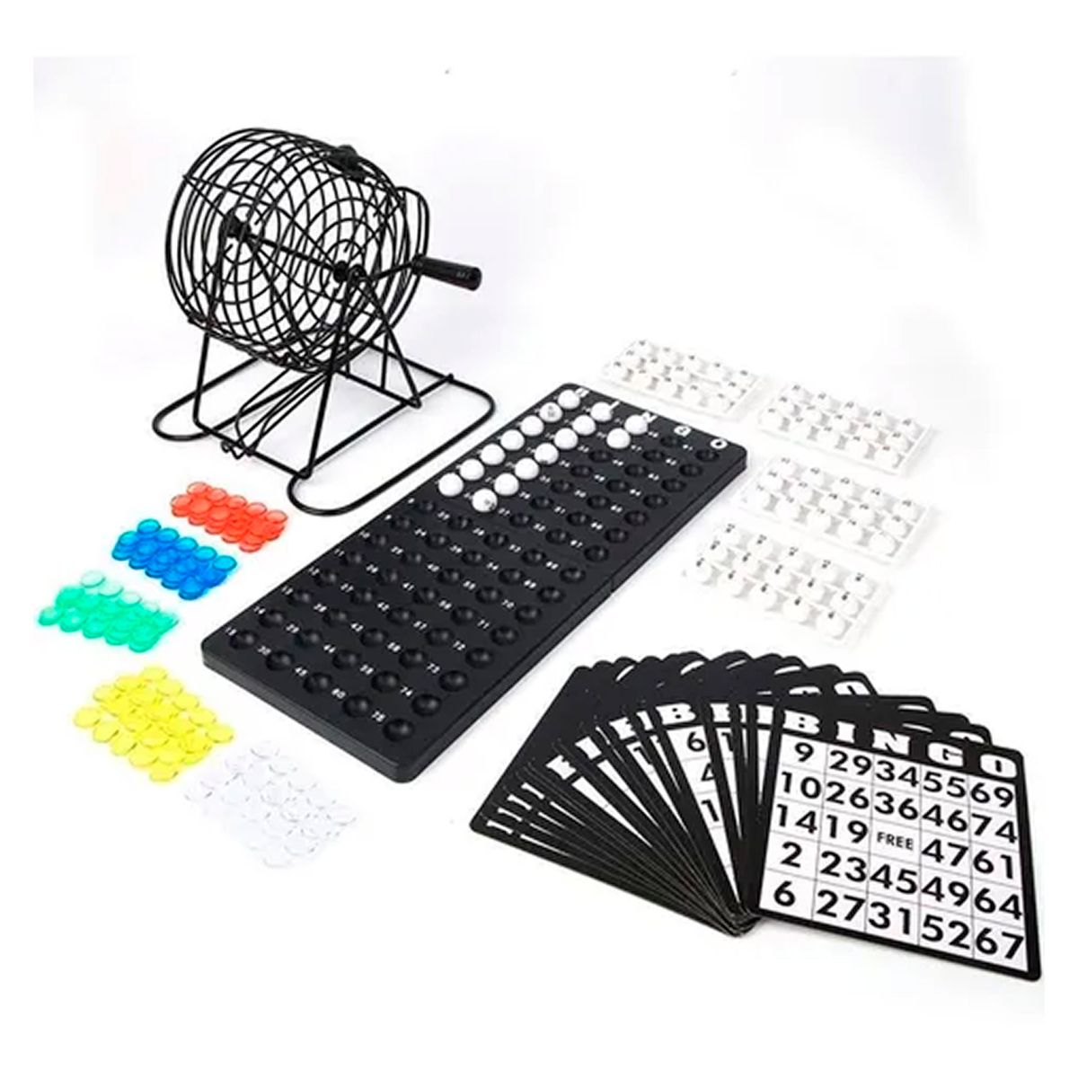 OFERTABKN - Set De Bingo Lota Completo Incluye Tombola Fichas Pelotas