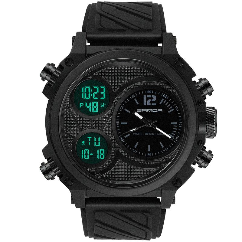 GENERICO - Reloj Hombre dual Black Hunter Estilo Militar Robusto