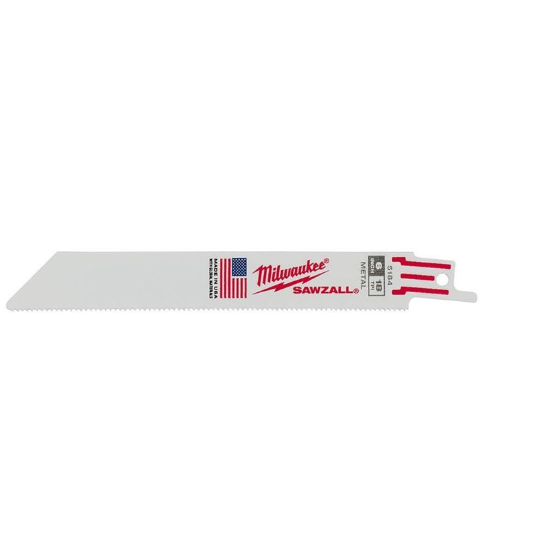 MILWAUKEE - Hojas Sierra Sable 6 Metal Milwaukee 5 Unidades- E.o