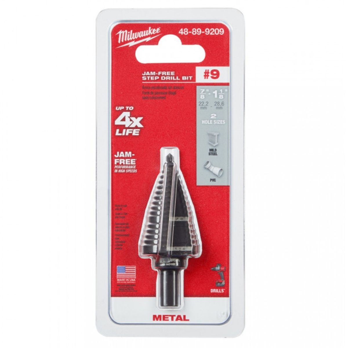 MILWAUKEE - Milwaukee - Broca Cono Escalonada 48-89-9209 - E.o.