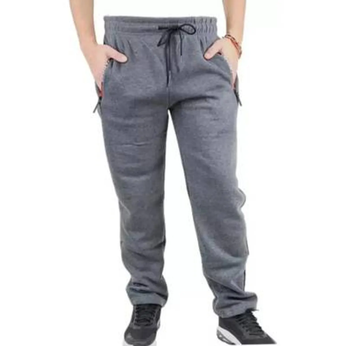 LOOK SHOP - Pantalon  Jogger Buzo Hombre Algodon Forro Polar, Recto 006