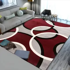 GENERICO - Alfombra MODERNA 200X240 CM BURDEO DISEÑO CIRLOS WYM