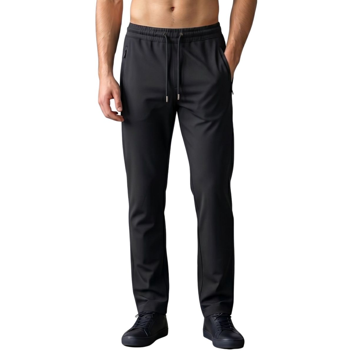 LIKE SHOP - Pantalon  Jogger Buzo Hombre Algodon Forro Polar, Recto 006
