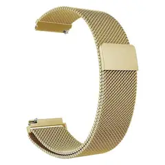 GENERICO - Correa Gold Pink de acero inoxidable 20 mm con cierre magnético