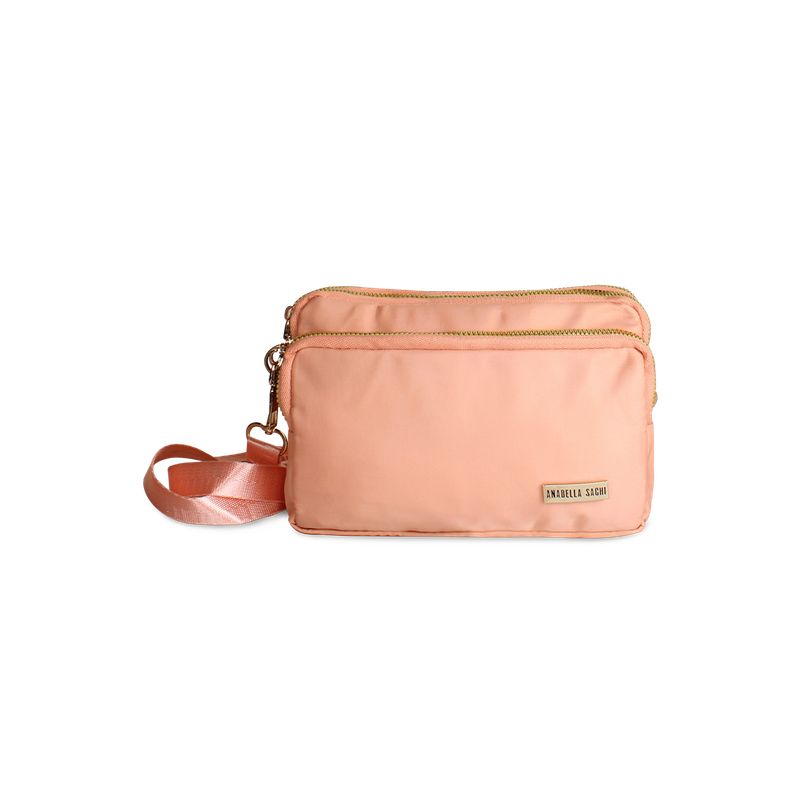 ANABELLA SACHI - Cartera bandolera Kim rosada Anabella Sachi