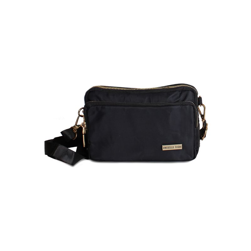 ANABELLA SACHI - Cartera bandolera Kim negra Anabella Sachi