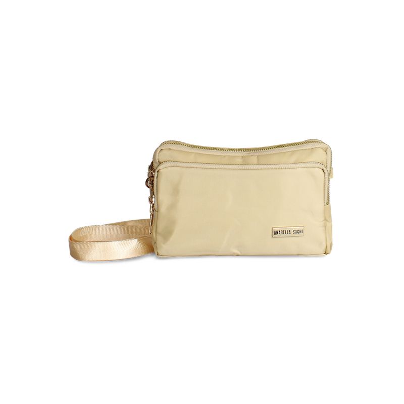 ANABELLA SACHI - Cartera bandolera Kim beige Anabella Sachi