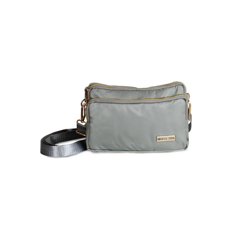 ANABELLA SACHI - Cartera bandolera Kim gris Anabella Sachi