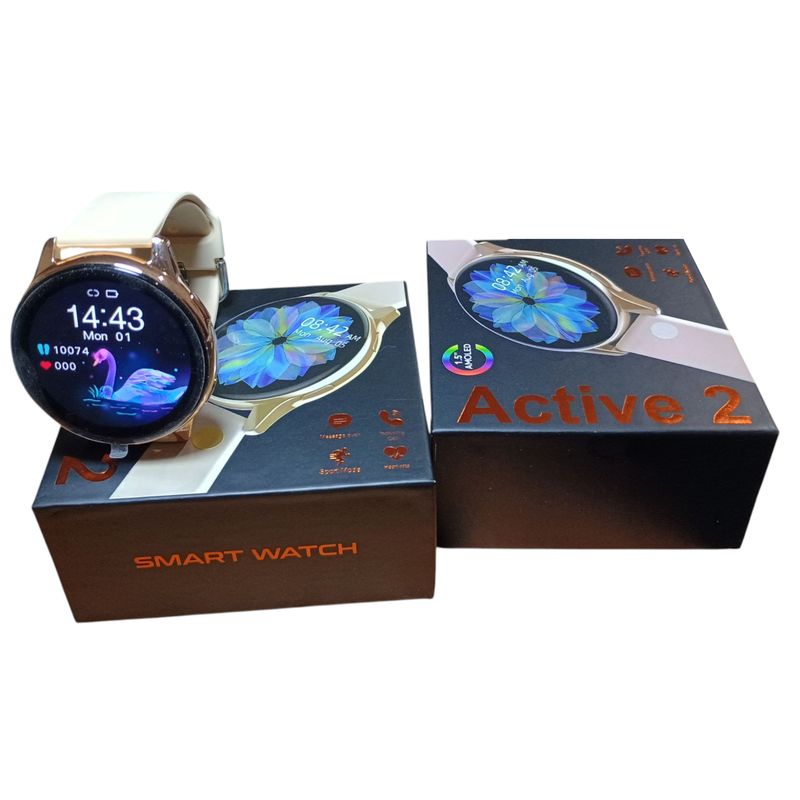 UNIVERSAL - Reloj Smartwatch Inteligente T2Pro Active Dorado 2025
