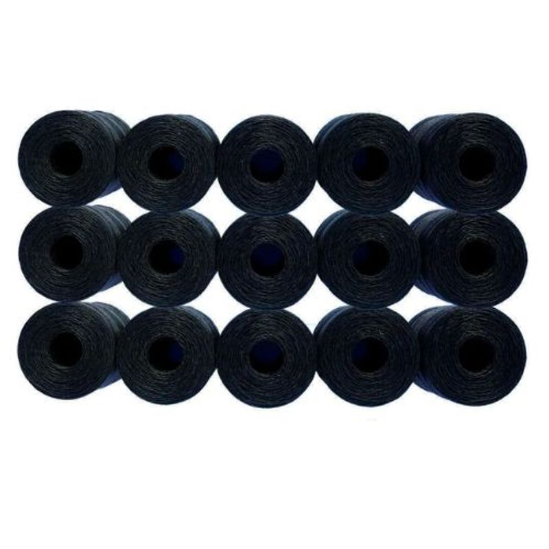 MARIENBERG - Cordel  Tipo 1000 Bobina de  1kg aprox Negro 15 unidades