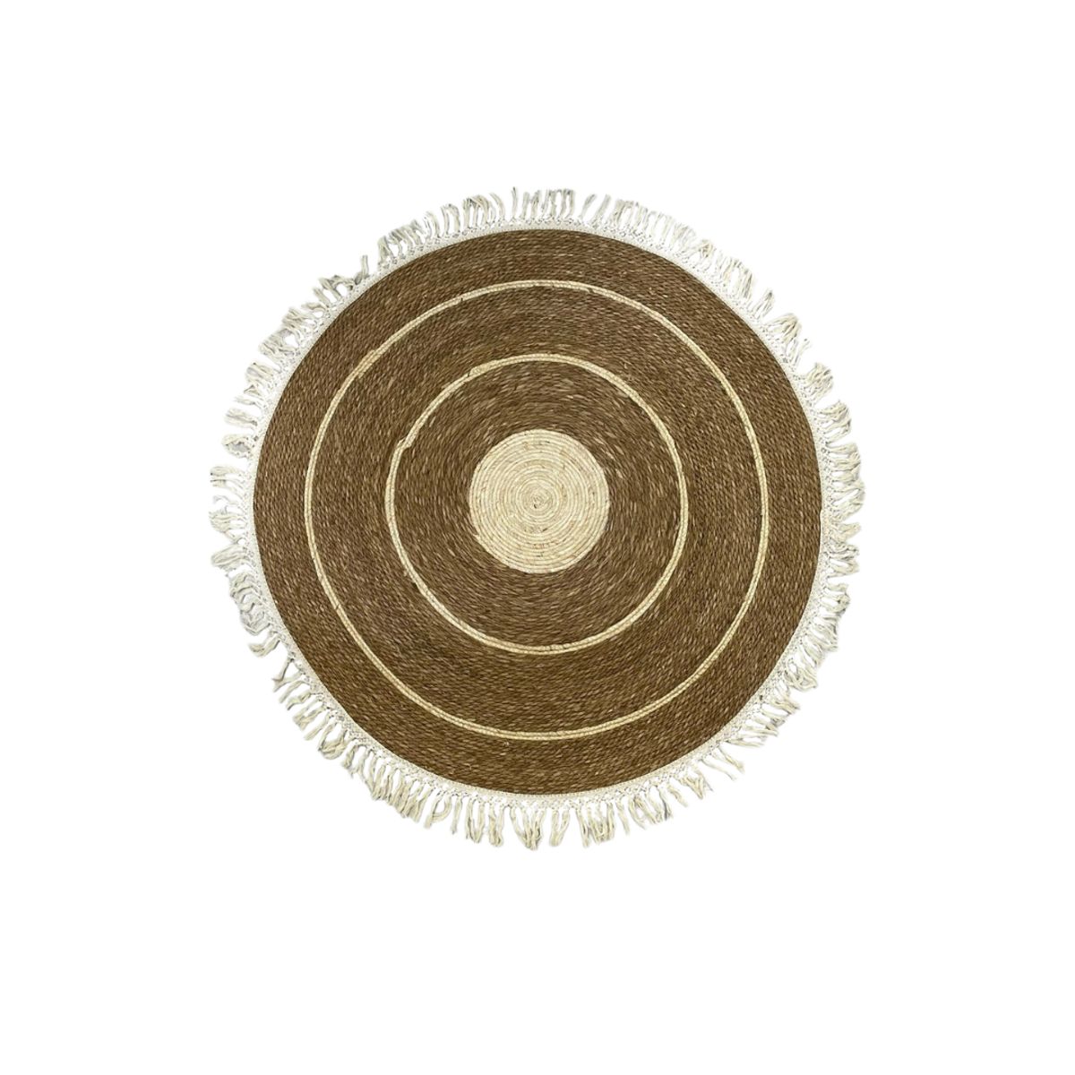GENERICO - Alfombra Yute redonda boho chic
