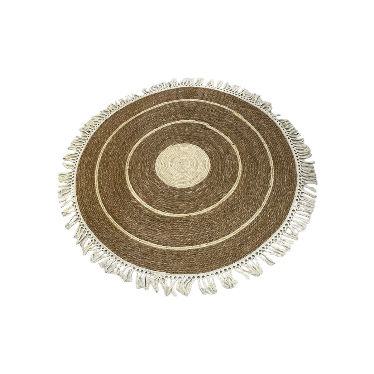GENERICO - Alfombra Yute redonda boho chic