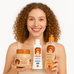 ETNIKER - Pack Shampoo Afrohair + Mascarilla Afro + Gel Fluido