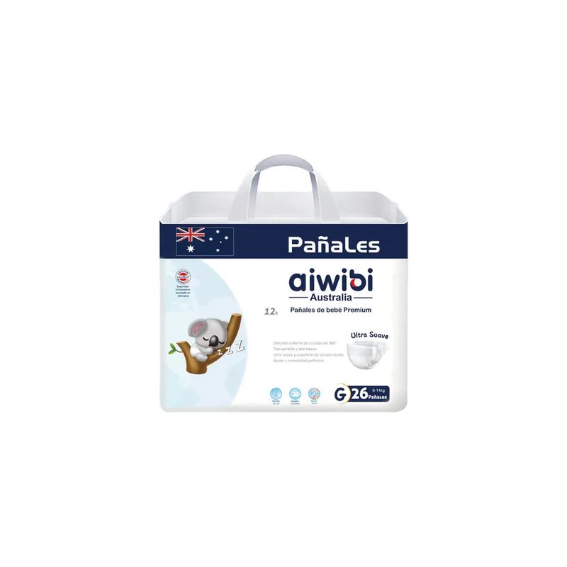 GENERICO - Pañales Premium G 26 Pcs Aiwibi