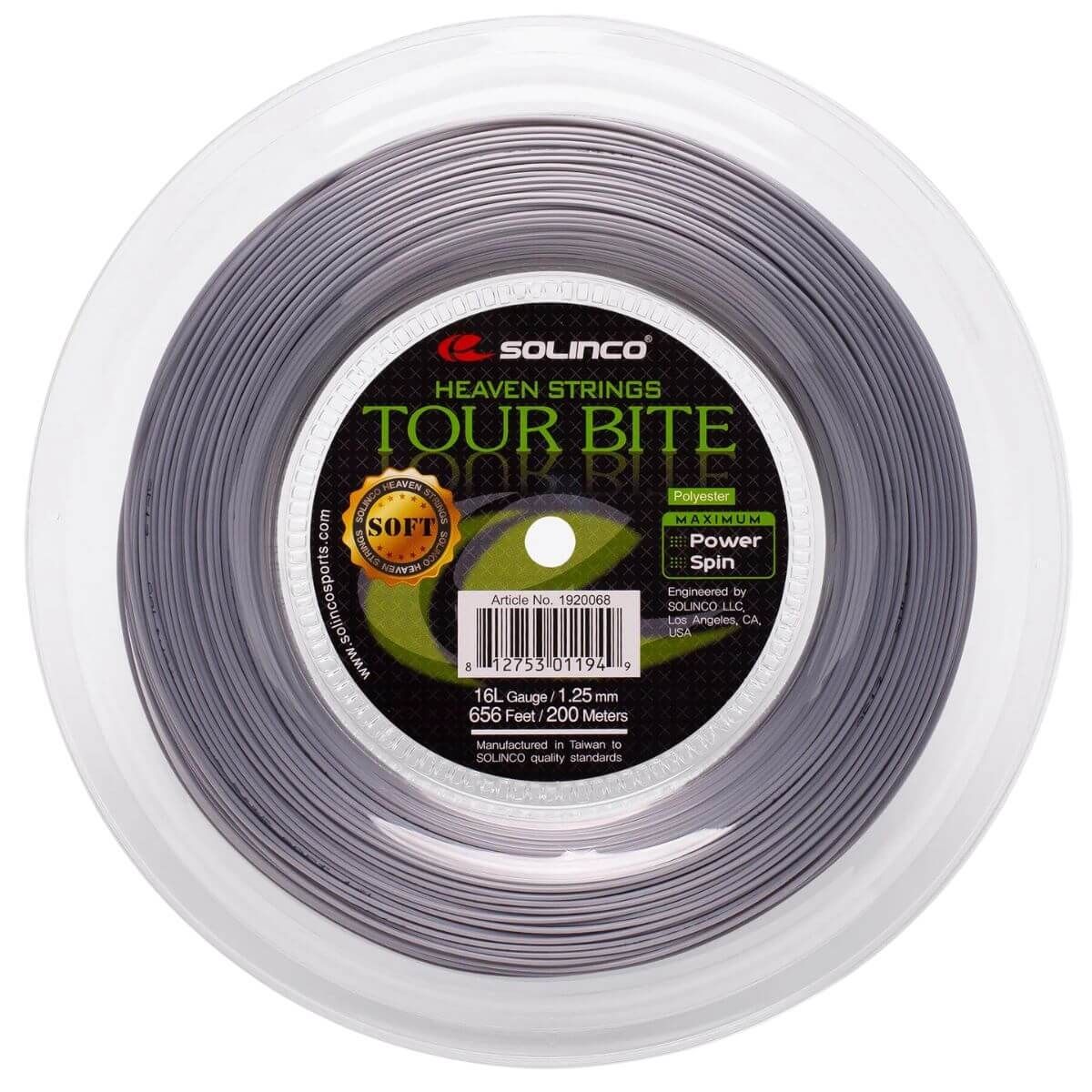 GENERICO - Rollo De Cuerda Solinco Tour Bite Soft 1.30 - 200m