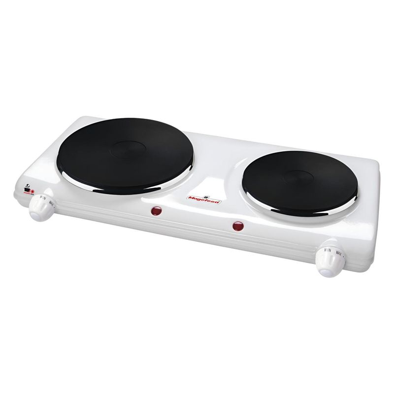 MAGEFESA - Cocina Electrica 2 Platos 2250W Blanco MGF8023