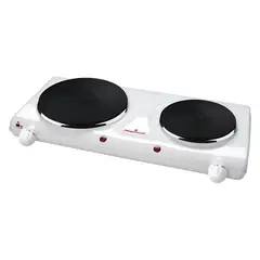 MAGEFESA - Cocina Electrica 2 Platos 2250W Blanco MGF8023