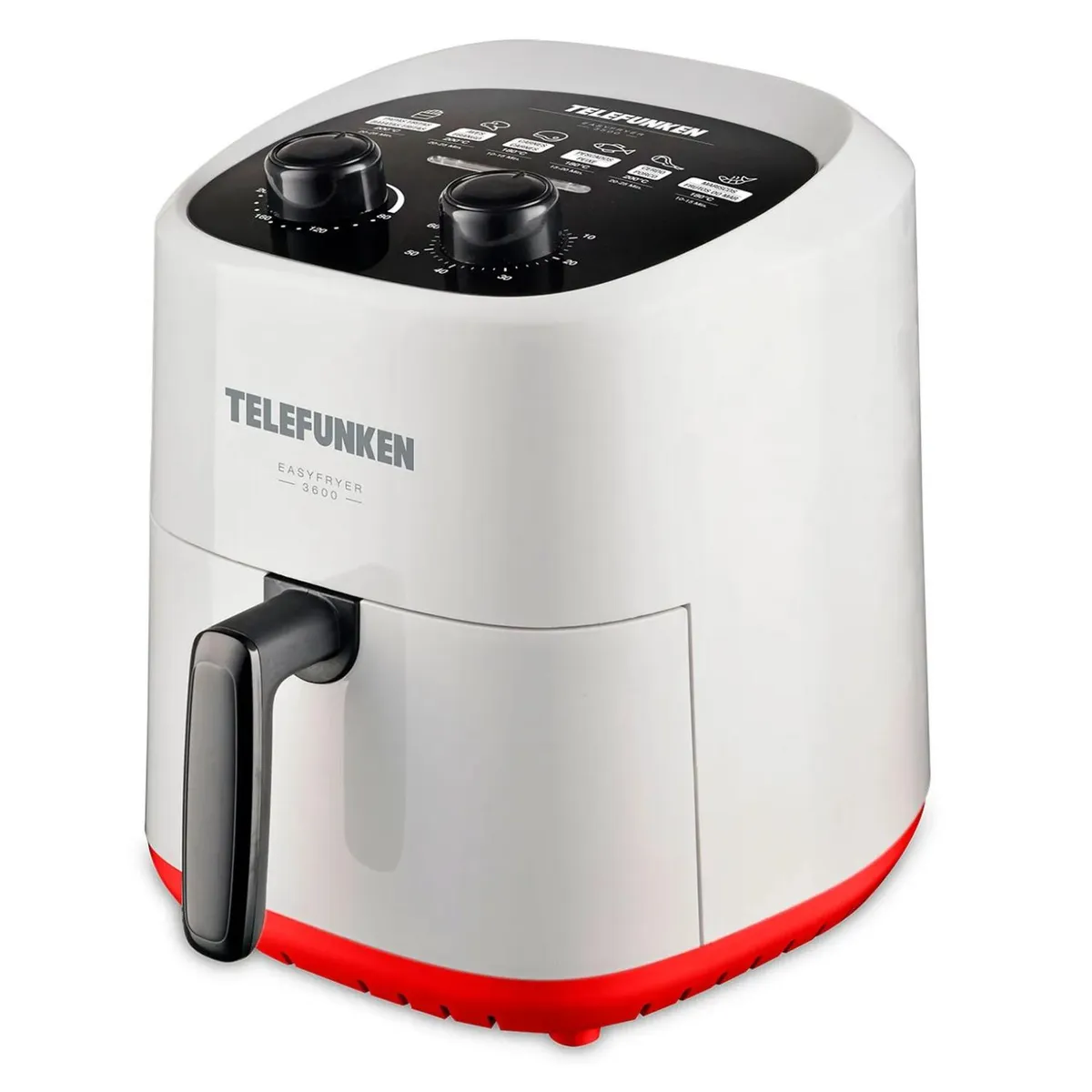 TELEFUNKEN - Freidora De Aire Air Fryer 3600ml 1400W Blanco