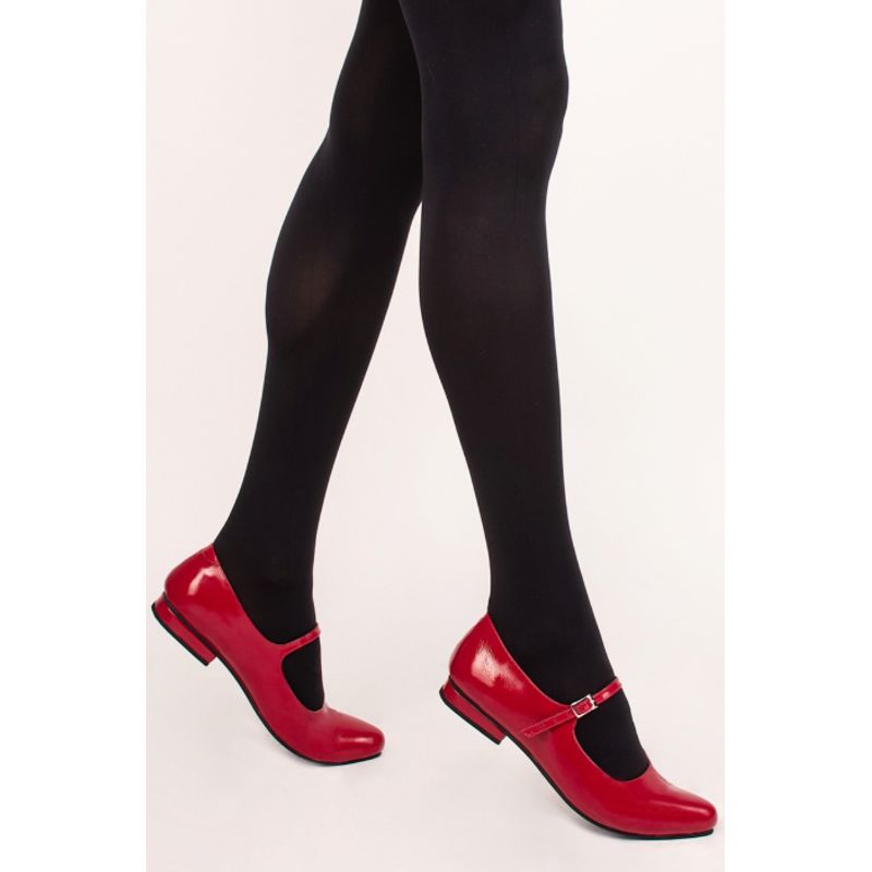 GANDARVA - Ballerina Mujer De Cuero Almudena Rojo Richato