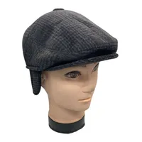 Gorro Tipo Boina Vintage Lana Suave con Visera Plana