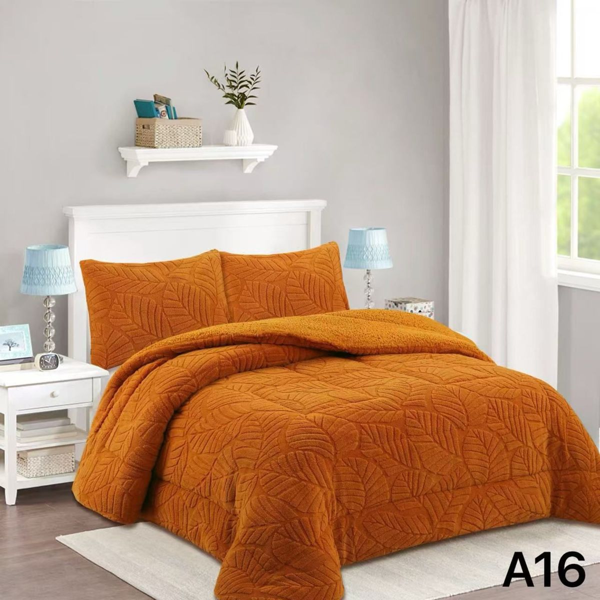 ANGELES DEL HOGAR - COBERTOR CON CHIPRRO DISEÑO RELIEVE KING