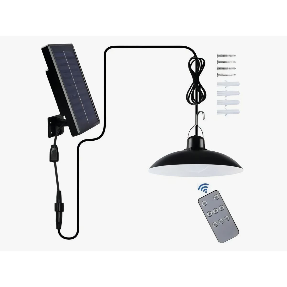 MOMO - pack  Lampara Led Solar Colgante 120º Con Control 120w