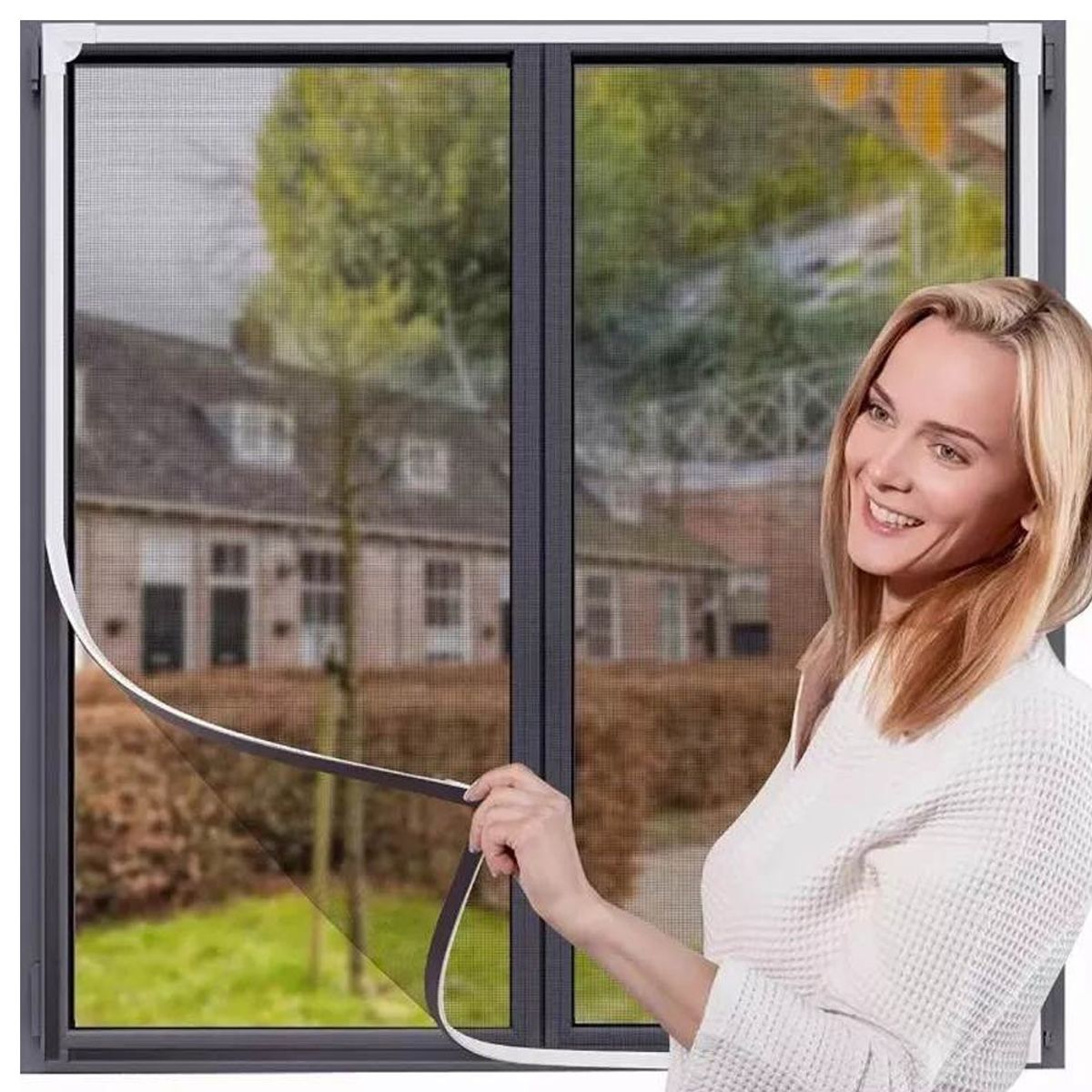 MUNDO MAGIA - Malla Mosquetera De Magnética Para Ventanas Anti Mosquitos