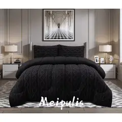 ANGELES DEL HOGAR - COBERTOR DE INVIERNO TRENZADO MEIPULIS 2P