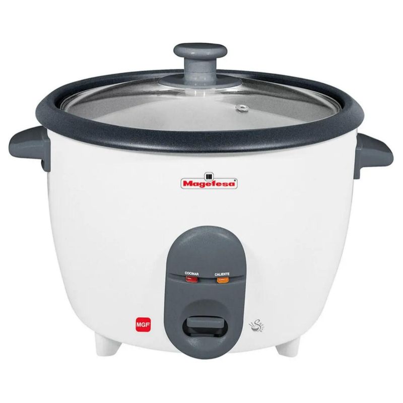 MAGEFESA - Olla Arrocera Electrica 1500ml 500W Blanco Mgf3723