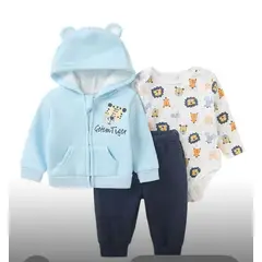 ENCANTO - Conjunto Buzo Bebe Algodón más Body Tigre