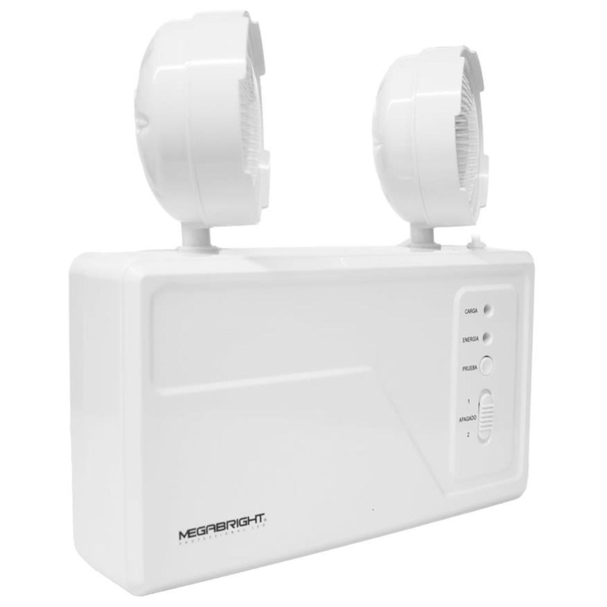 MEGABRIGHT - Lampara De Emergencia 2 Focos LED 1500W 350lm