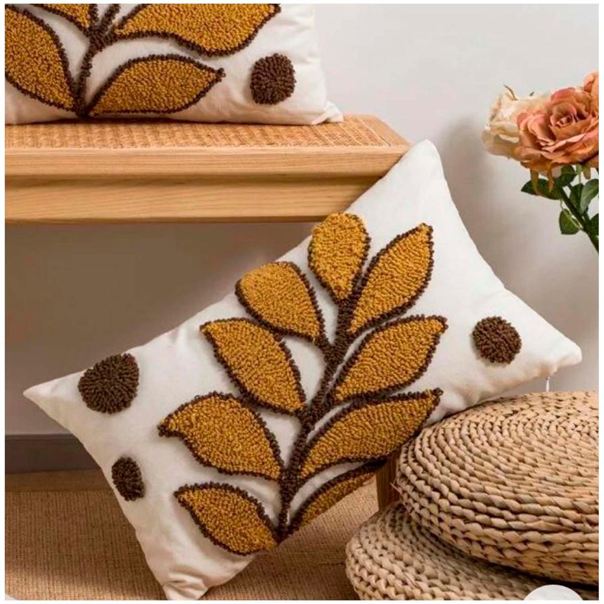 GENERICO - Pack de 02 Fundas De Cojin Decorativa Diseño Boho 30x50 cm md10