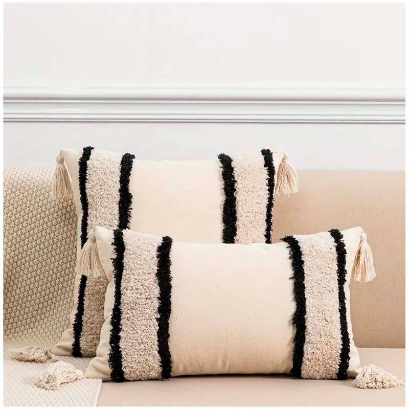 GENERICO - Pack de 02 Fundas De Cojin Decorativa Diseño Boho 30x50 cm md12