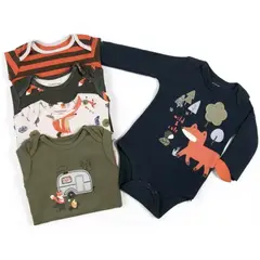 TEDMIMAK - Pack de 5 Bodies zorro bebé