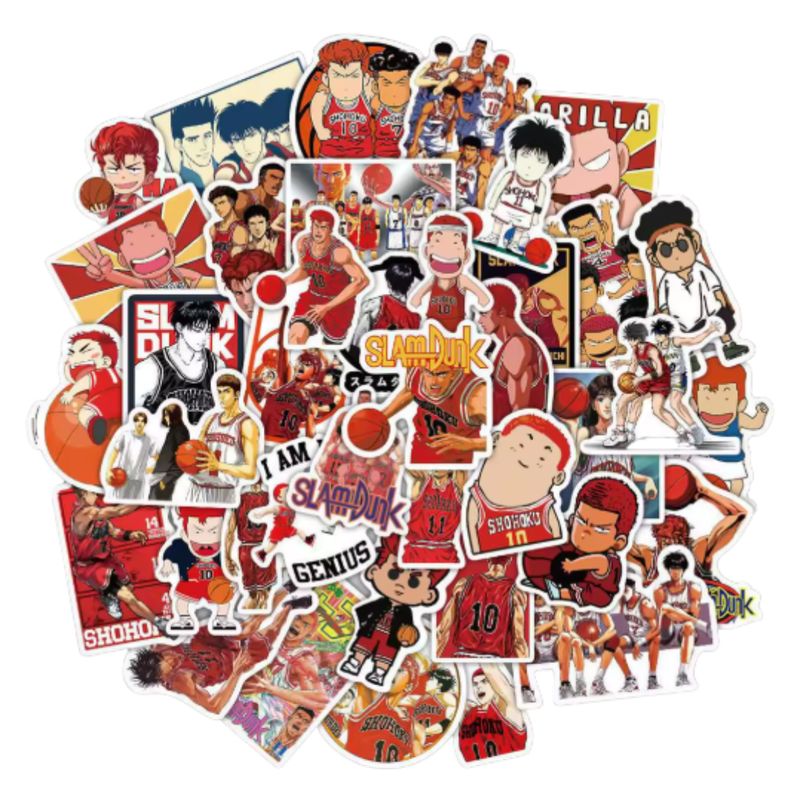 GENERICO - 50 Stickers Slam Dunk Pegatina Grandes Anime