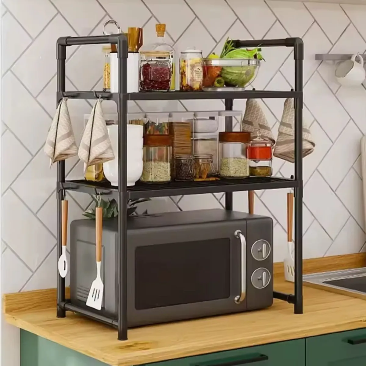 GENERICO - Organizador de Cocina Almacenamiento Microondas