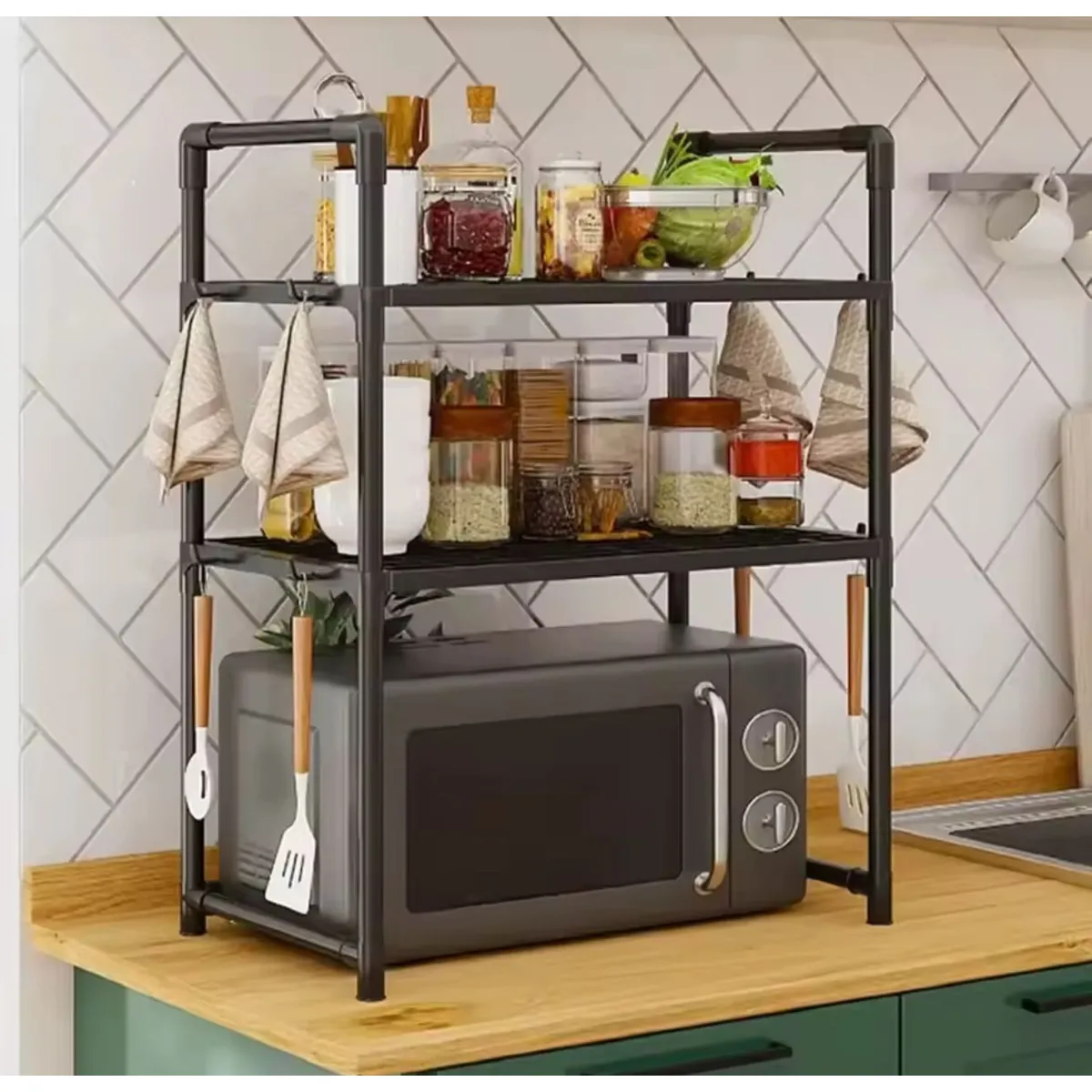 GENERICO - Organizador de Cocina Almacenamiento Microondas