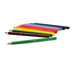 GIOTTO - Set 12 lápices de colores hexagonales Jumbo Mega