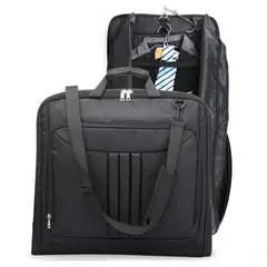 GENERICO - Bolso Portatraje Negro Tradicional Impermeable