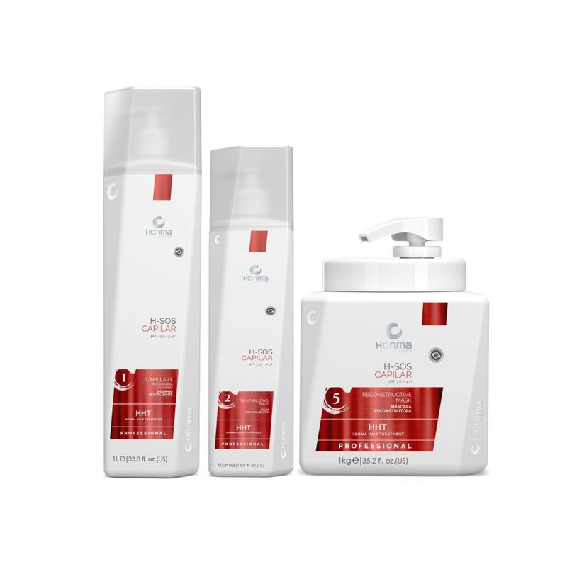 HONMA TOKYO - TRATAMIENTO H-SOS REPARACIÓN Y NUTRICIÓN  HONMATOKYO 3 PASOS