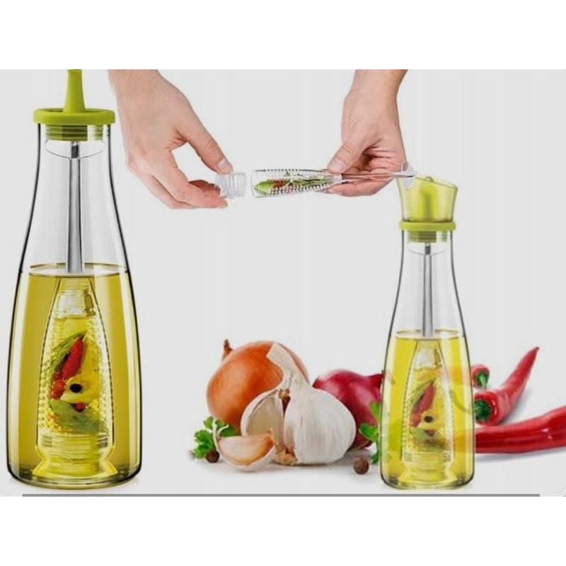 GENERICO - Botella Porta Aceite 500ml Botella Vidrio Cocina dispensador