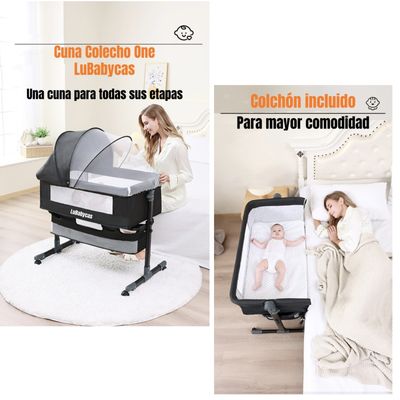 Imagen 2 del producto Cuna Colecho One Con Mosquitero Colchón Cafe