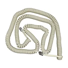 MACROTEL - Cable De Teléfono Retráctil marfil De 7,5 Metros