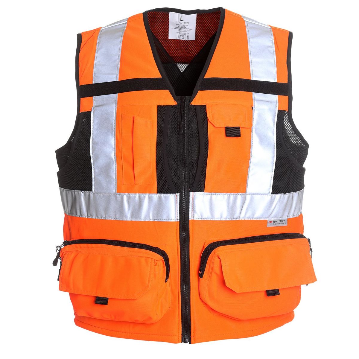 JAYSON - Chaleco Geologo Minero Alta Visibilidad HOMBRE CERTIFICADO
