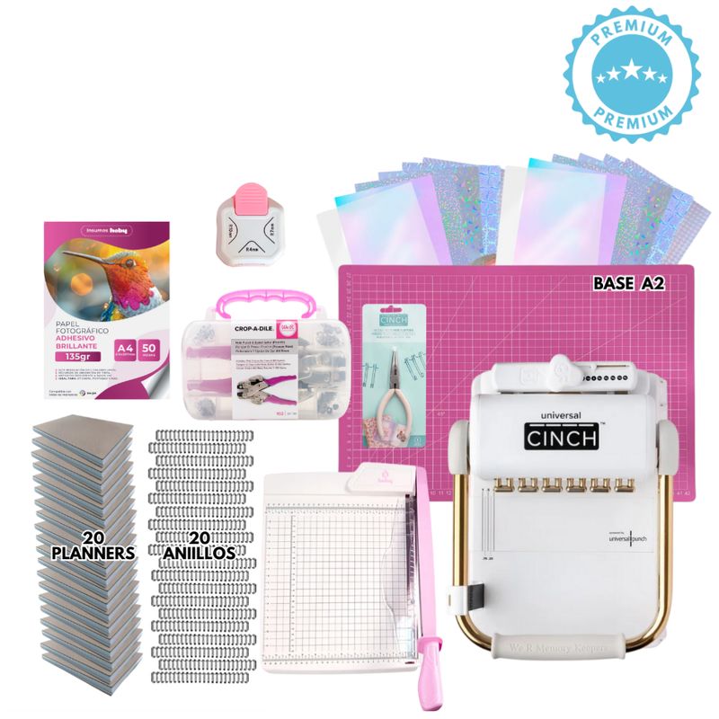 AMERICAN CRAFTS - Encuadernadora UNIVERSAL CINCH + INSUMOS K223