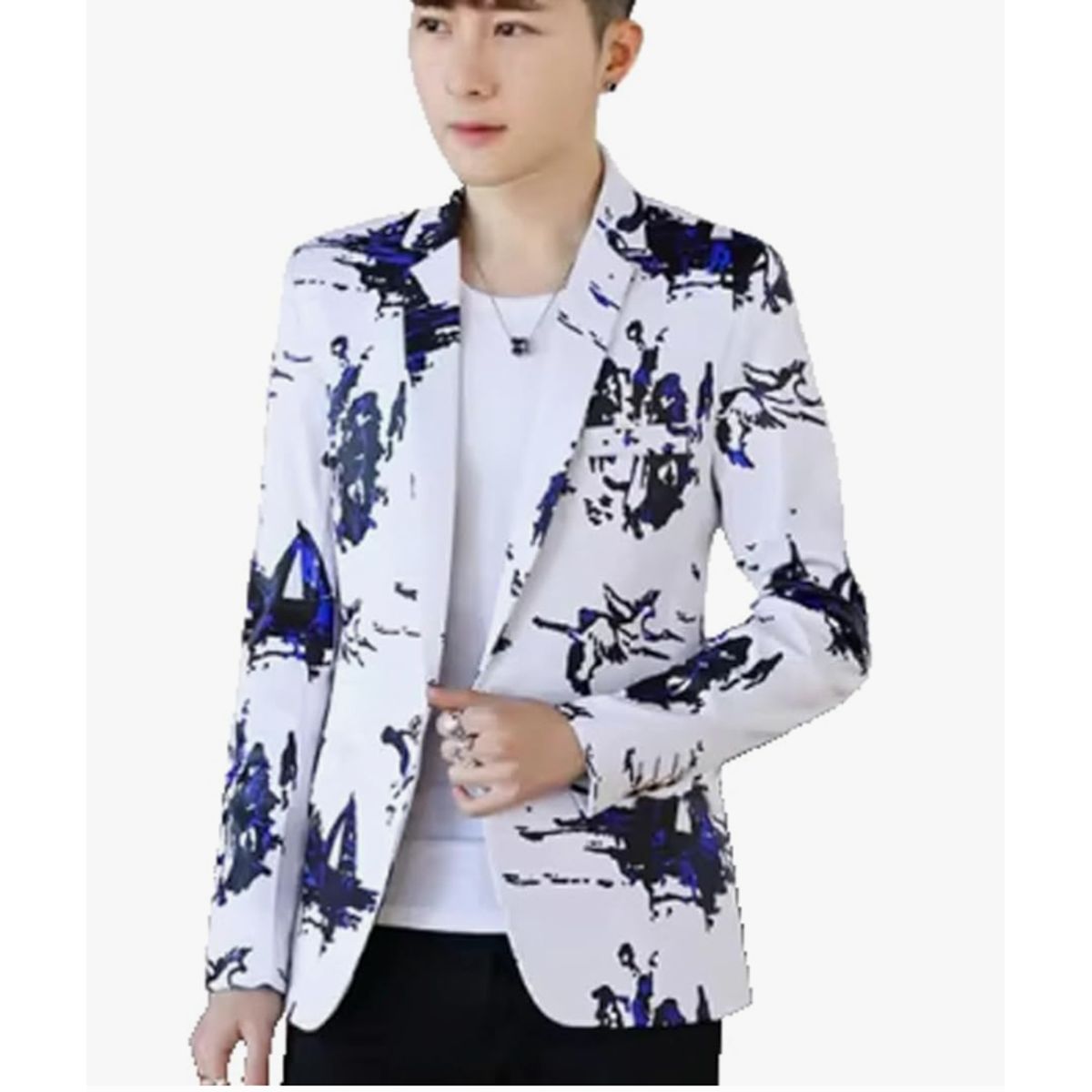 XPRESS RECHARGE - Blazer Moderno de Hombre con Diseño Artístico