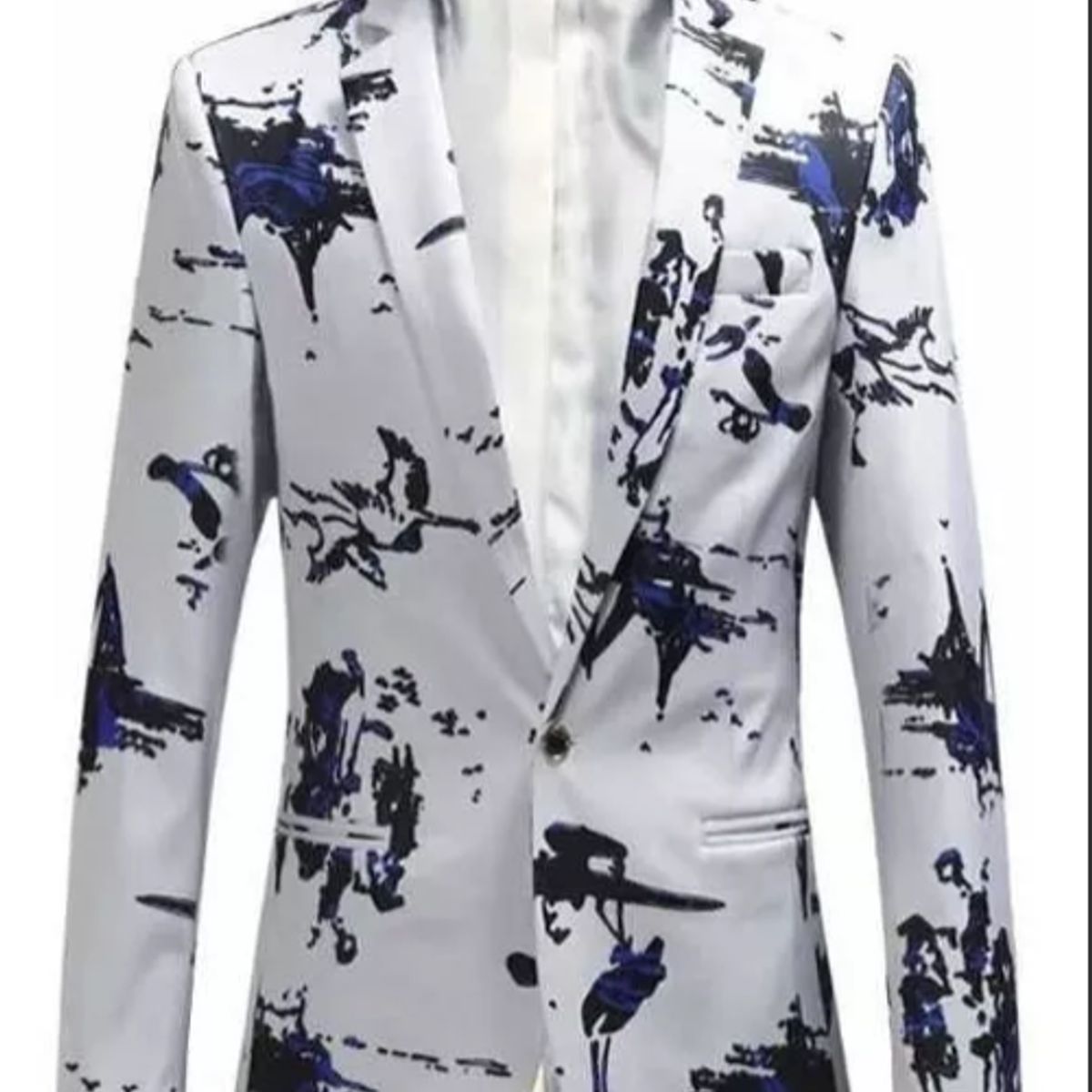 XPRESS RECHARGE - Blazer Moderno de Hombre con Diseño Artístico