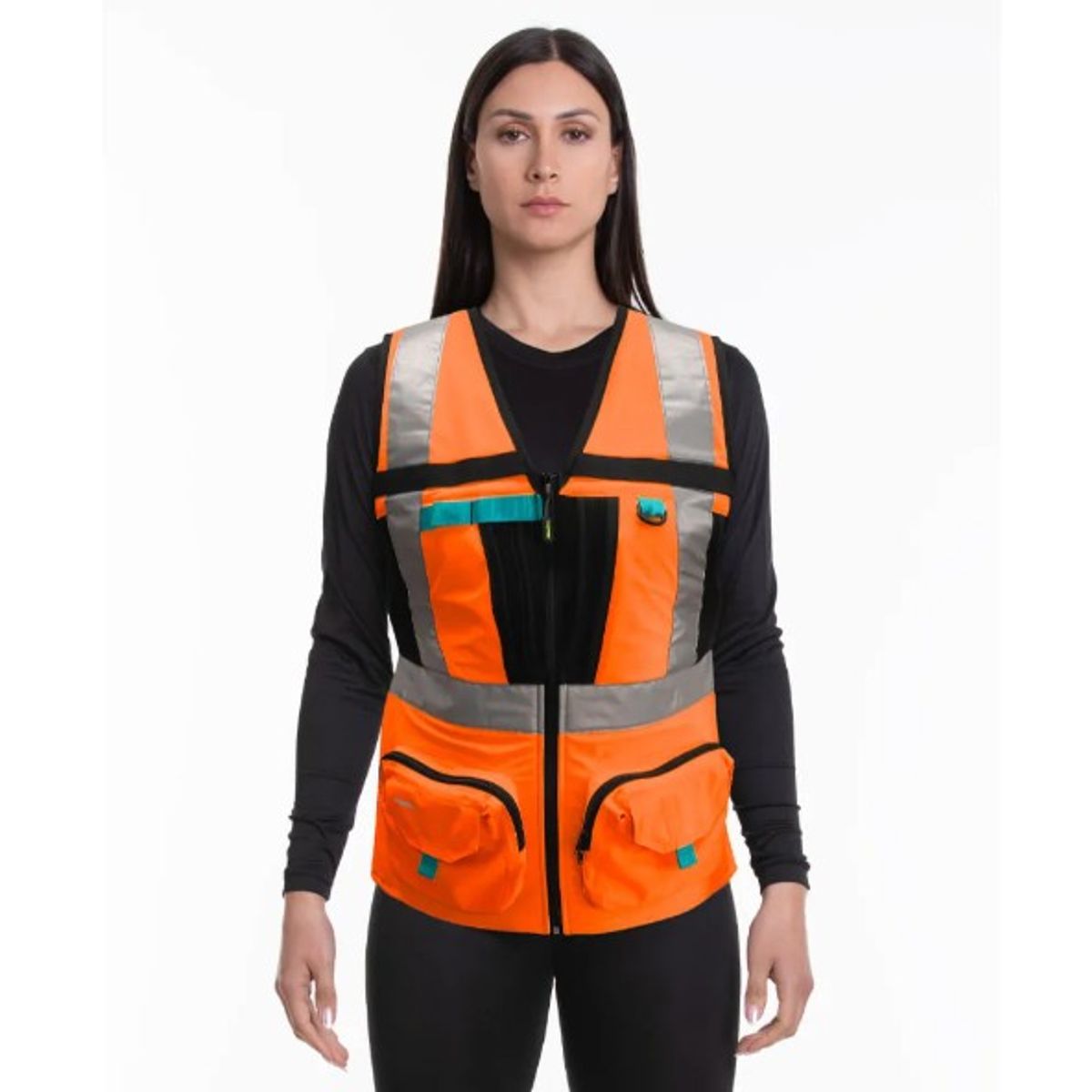 JAYSON - Chaleco Geologo Minero Alta Visibilidad Mujer CERTIFICADO